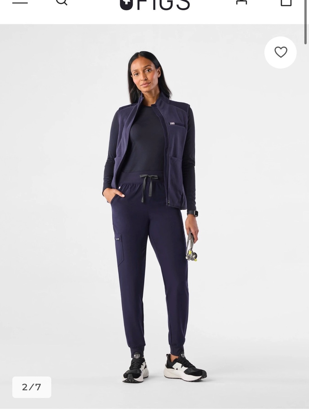 FIGS Navy Women's high waisted Jogger Pants